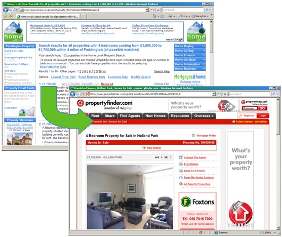 The Home.co.uk search engine lists links to property details pages